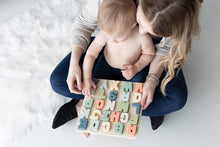 Load image into Gallery viewer, Wooden Alphabet Puzzle, Nursery Decor