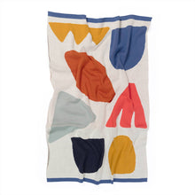 Load image into Gallery viewer, Cotton Knit Baby Blanket: Shapes Multi