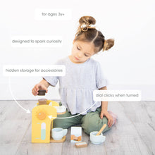 Load image into Gallery viewer, Barista in Training Wooden Coffee Set, Developmental Toys