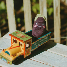 Load image into Gallery viewer, Friendly Plush Toy Eggplant Rattle