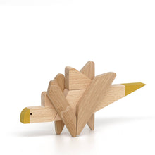Load image into Gallery viewer, Wooden Magnetic Stegosaurus Dinosaur
