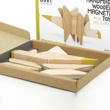 Load image into Gallery viewer, Wooden Magnetic Stegosaurus Dinosaur