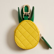Load image into Gallery viewer, Pineapple Leather Pouch Keychain FR102