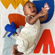 Load image into Gallery viewer, Cotton Knit Baby Blanket: Shapes Multi