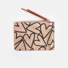 Load image into Gallery viewer, Magnet Heart Rose Gold Kraft Short Patch Purse