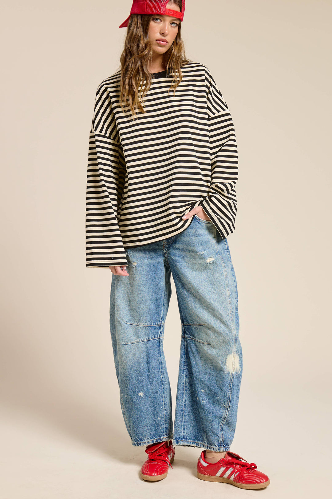 Striped Terry Top MOS23