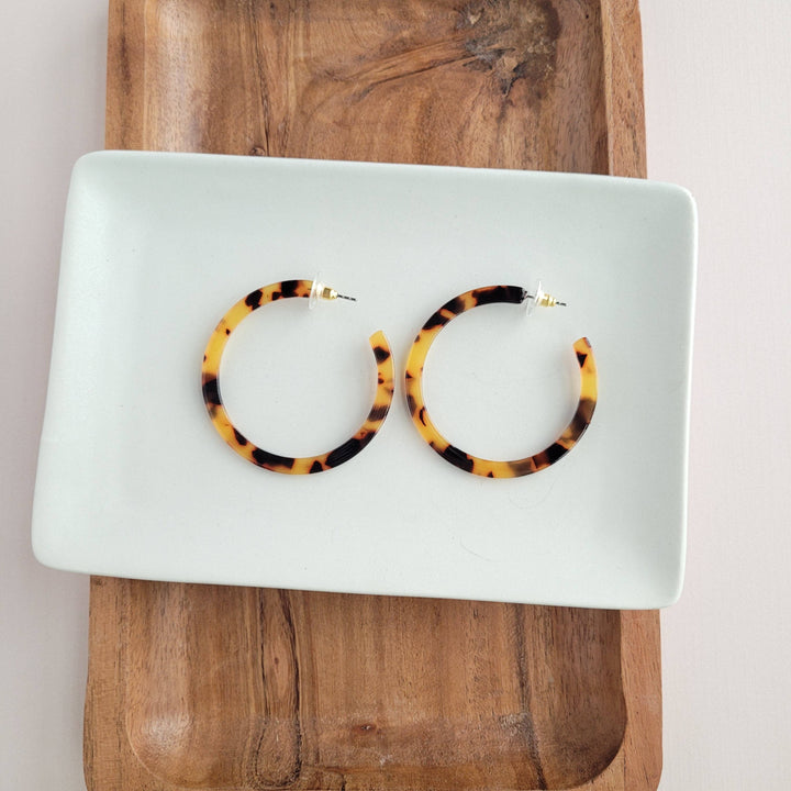 Cameron Hoops - Tortoise // Jewelry, Earrings, Fall ss98