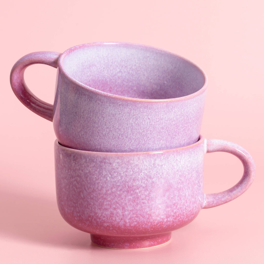 AstralBloom Handmade Ceramic Mug 16oz | Stoneware Coffee Mug NV56