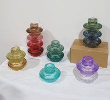 Load image into Gallery viewer, Taper/Tea Light Candlesticks, Stackable/Revers CandleHolders H66