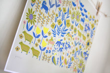 Load image into Gallery viewer, Folklore Blue Art Print