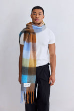 Load image into Gallery viewer, The Reykjavik Scarf - 100% Recycled - Blue/Orange