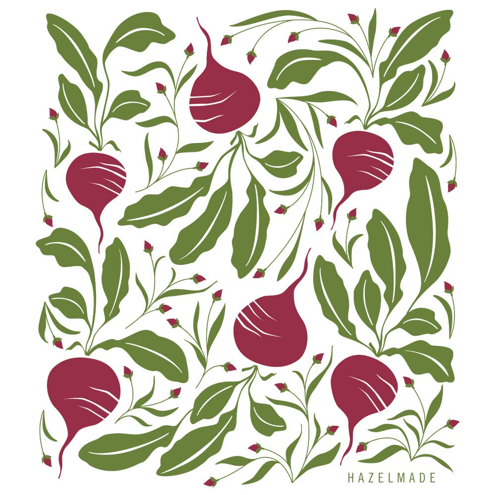 Beets Tea Towel / Kitchen Decor / USA Made HM102f