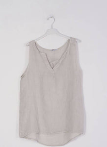 Lea & Luc 100% Linen Tank Top REF. 38009