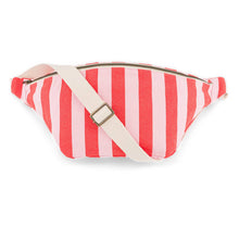 Load image into Gallery viewer, WOMEN BUM BAG STRIPES  TOMATO / CANDY PINK