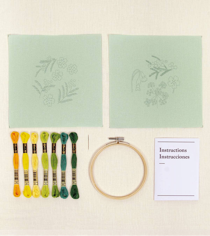 DMC Quiet Garden Embroidery Kit, item TB169S