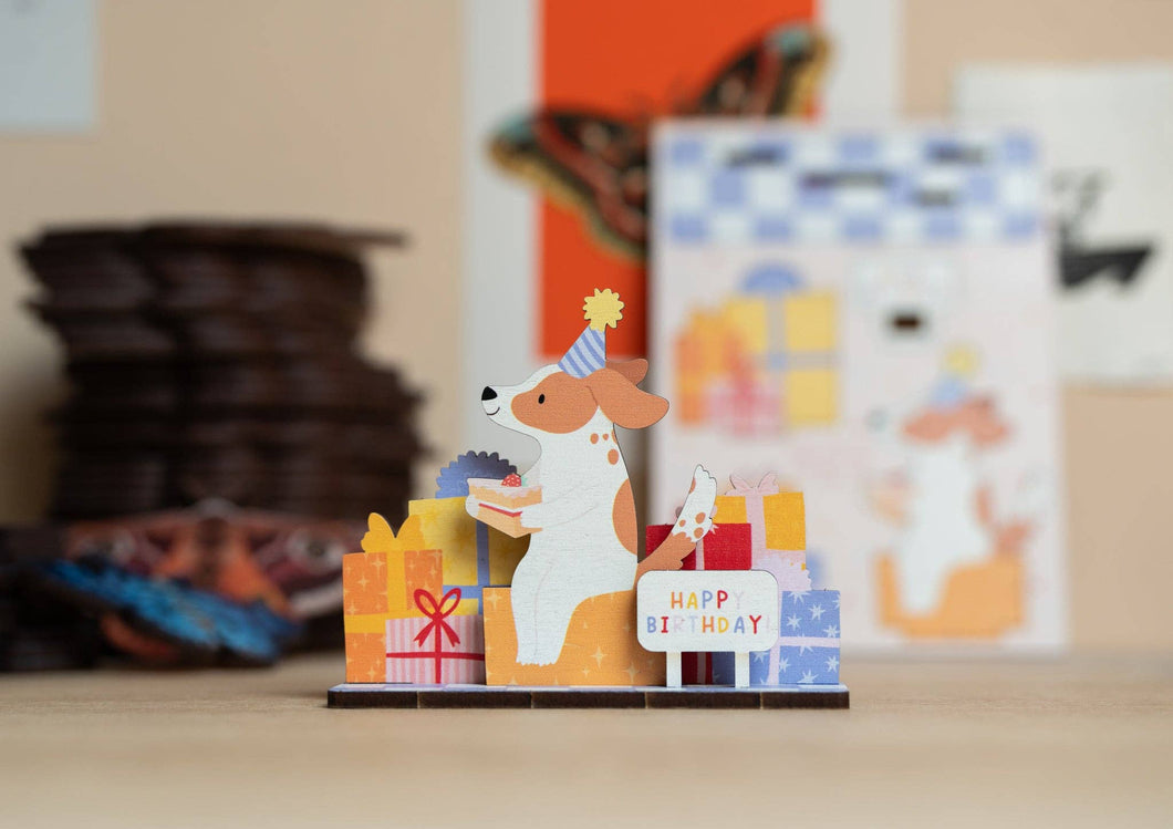 HAPPY BIRTHDAY DOG POP OUT CARD DD08