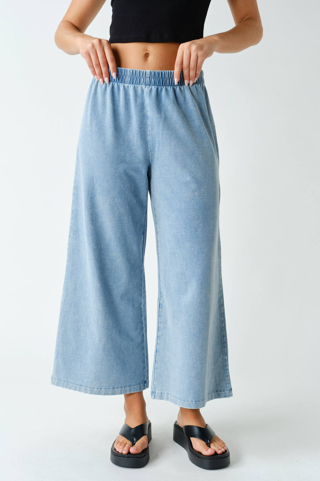 Daydrift Stretch-Denim Knit Pants MN6