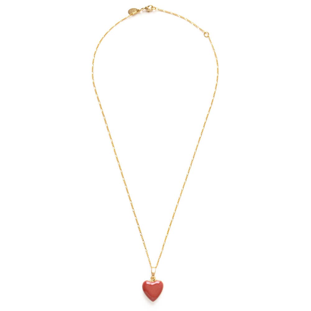 Large Enamel Heart Locket AM323