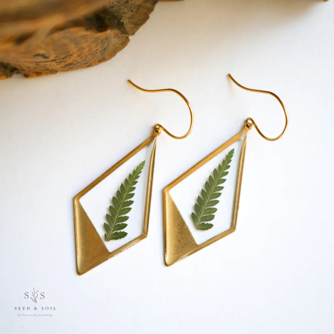 Hanging Terrarium Earrings 