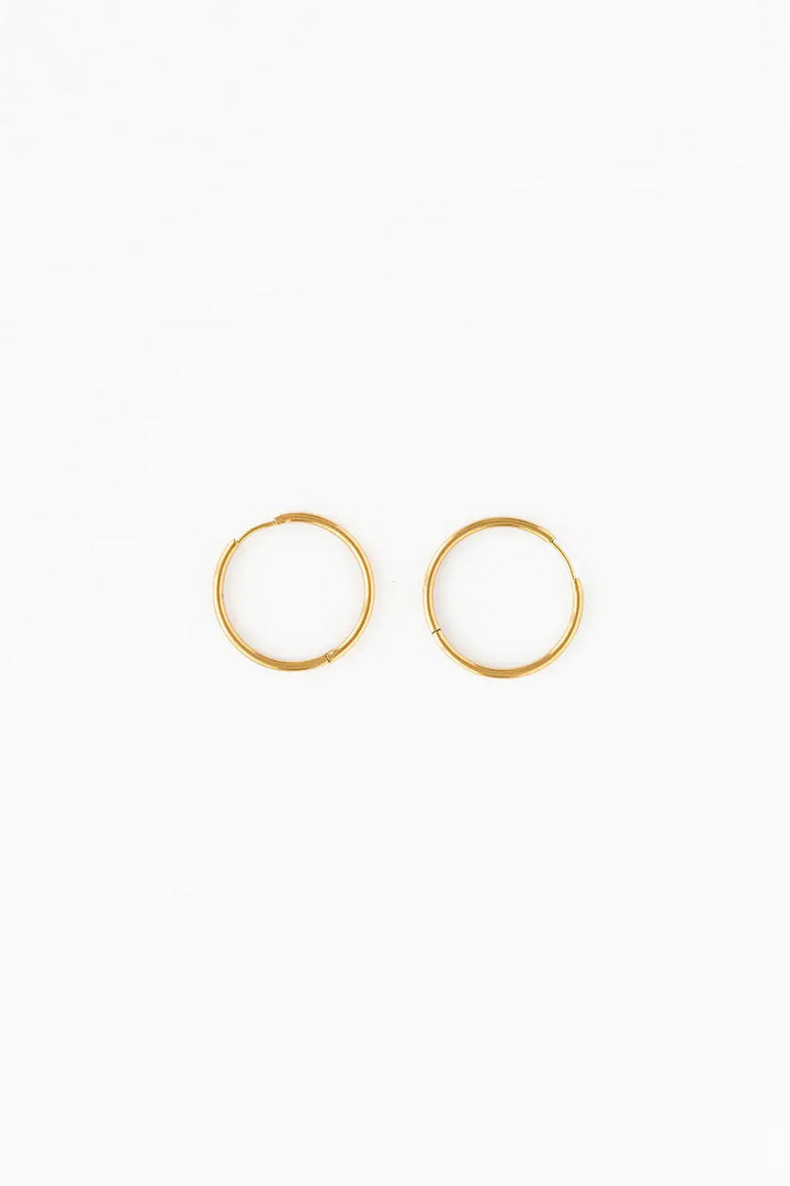 Endless Hoop Thin Gold PP939