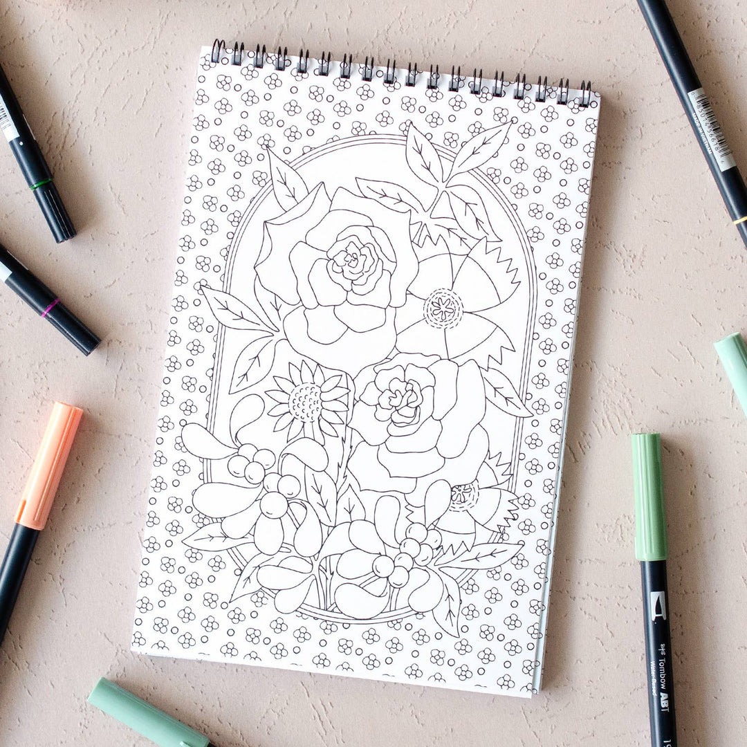 Wildflowers Premium Coloring Book AT23