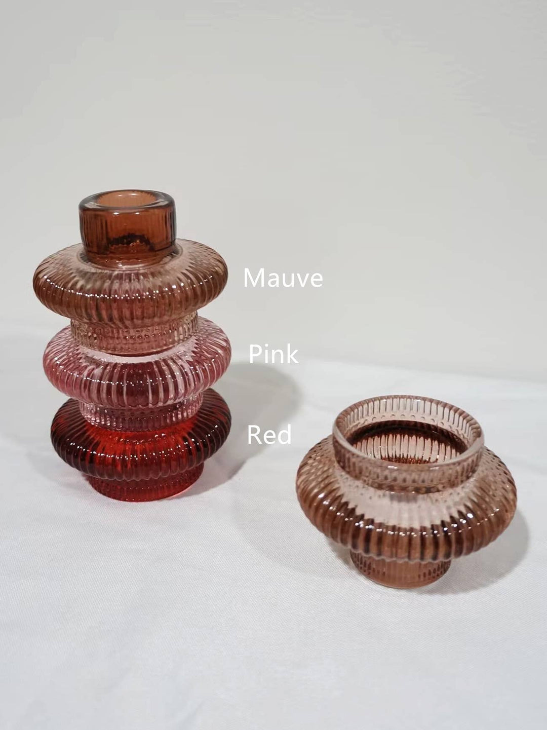 Taper/Tea Light Candlesticks, Stackable/Revers CandleHolders H66