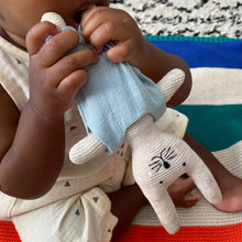 Load image into Gallery viewer, Cotton Knit Child&#39;s Rattle Toy: Rabbit