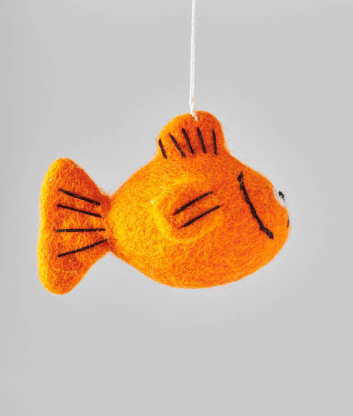 Goldfish Hanging Felt Ornament