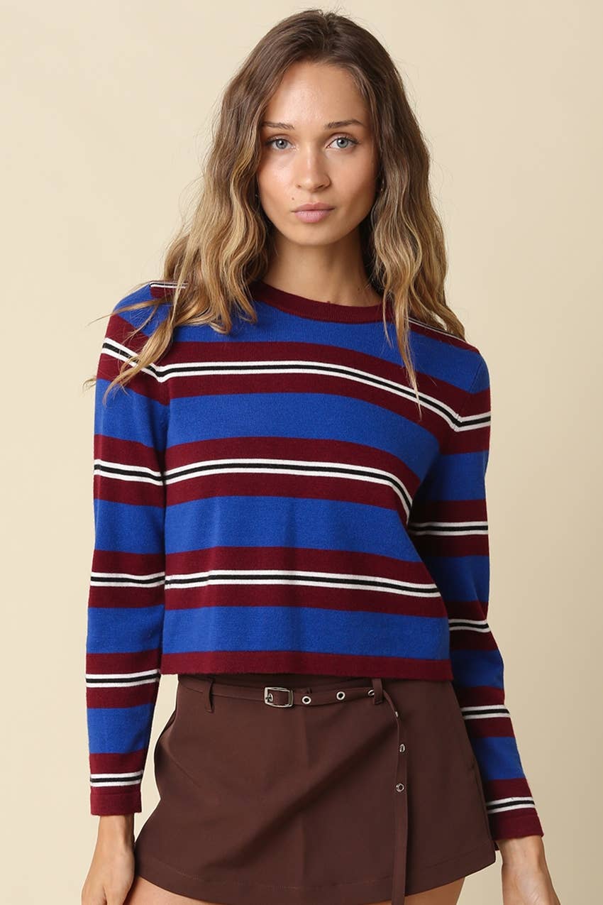 Addison Stripe Knit Top