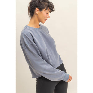 Cropped Crewneck Sweatshirt HYF11