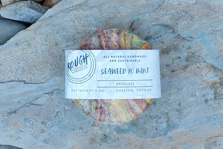 Felted Handcrafted Artisan Rough Cut Soap