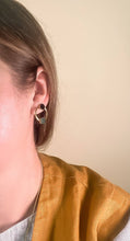 Load image into Gallery viewer, Onyx + Wyoming Jade Duality Earrings MS16