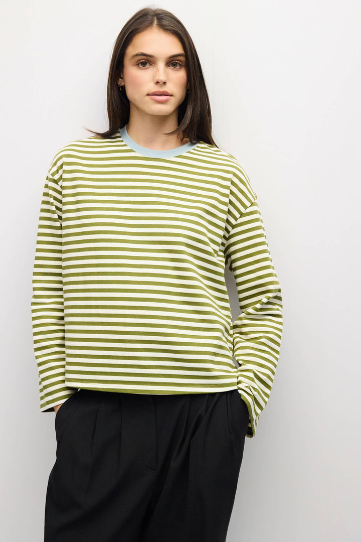 The Jessie Top | Striped Long Sleeve T-Shirt A674