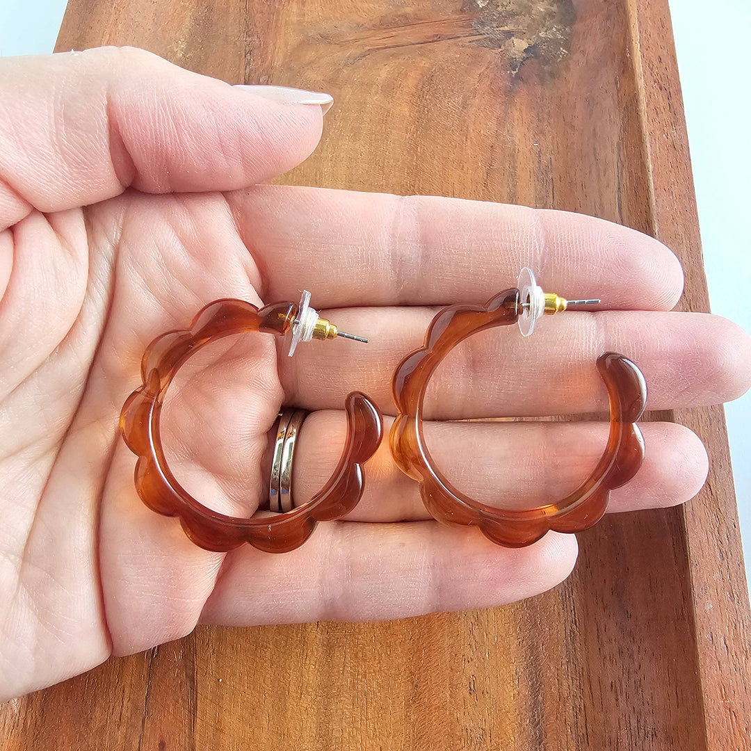 Scarlett Hoops - Amber // Jewelry, Earrings, Fall SS235