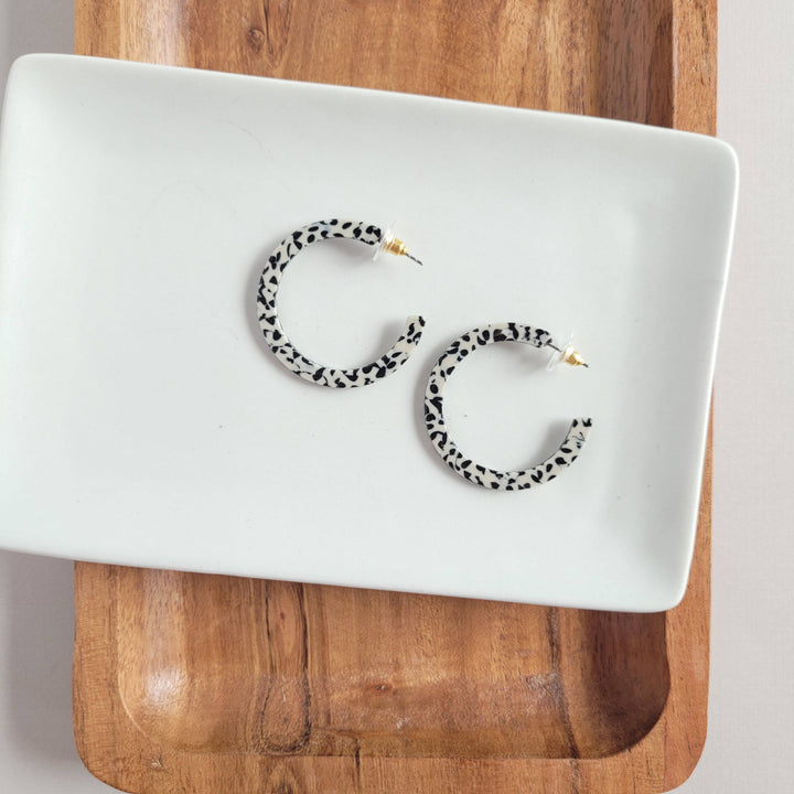 Camy Hoops - Black Dot // Jewelry, Earrings, Fall SS233