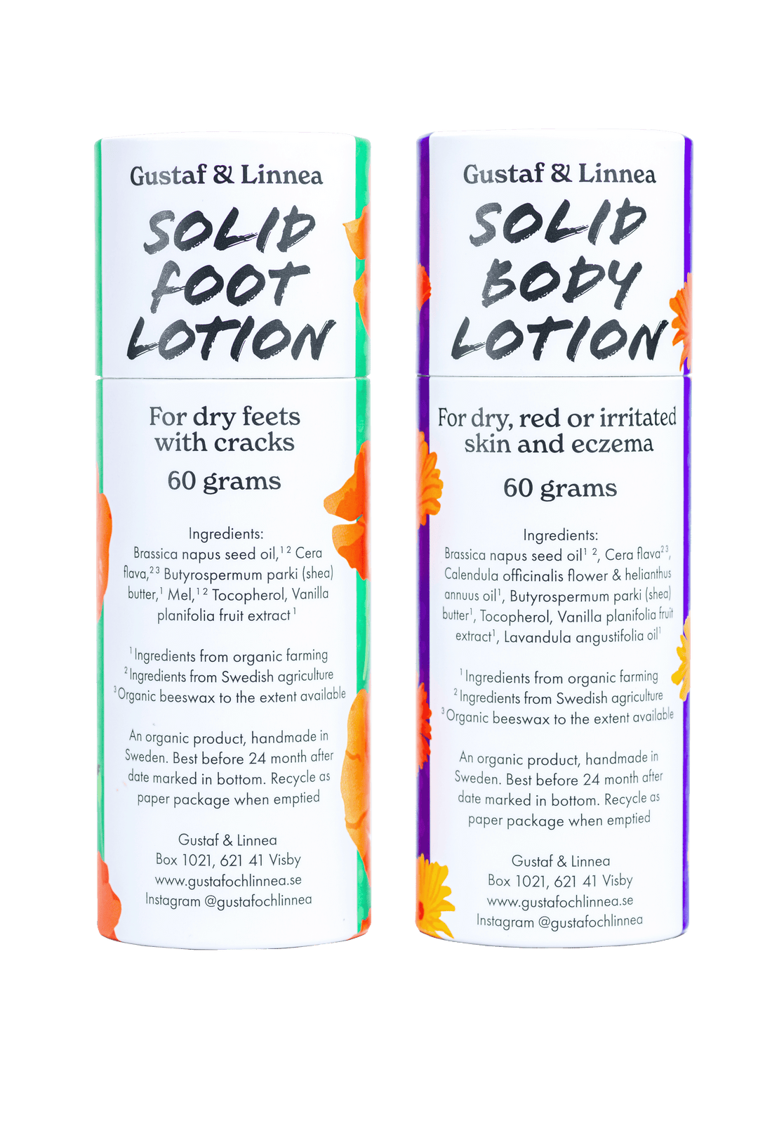 Solid body lotion with Calendula - English version