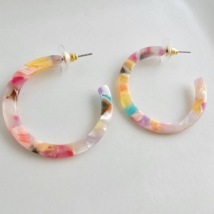 Camy Hoops - Mosaic // Summer Spring Jewelry Earrings SS192