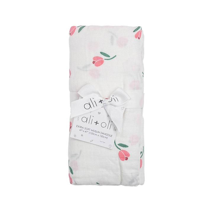Bamboo Muslin Swaddle Blanket (Tulip) AL23