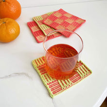 Load image into Gallery viewer, Checkerboard Coaster Set