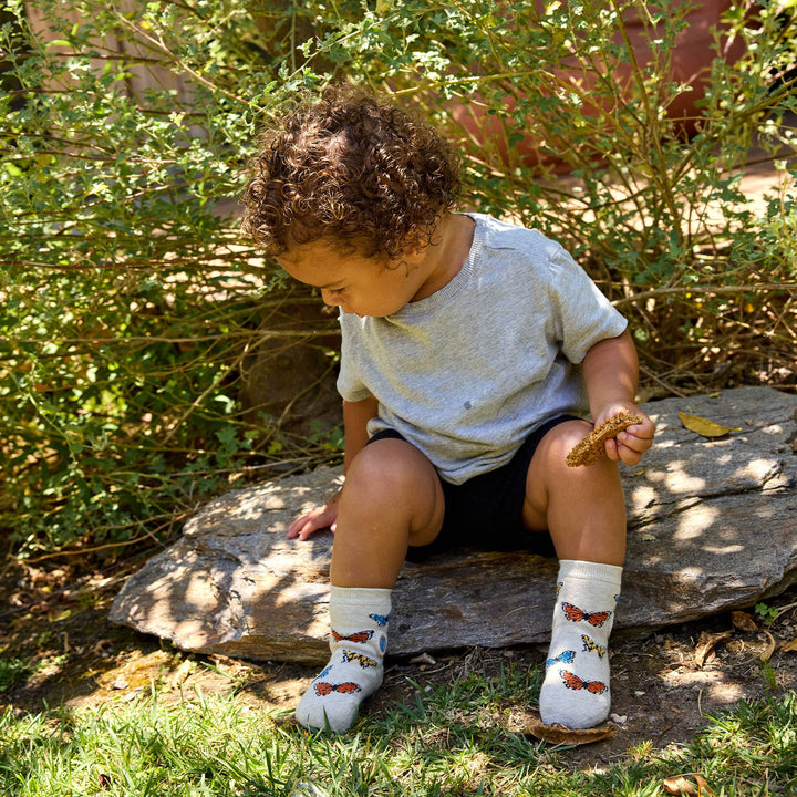 Kids Socks that Protect Butterflies | Organic Cotton Socks