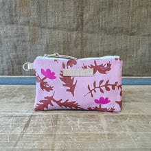 Load image into Gallery viewer, Oak Rose Card Zip with Leather Wristlet