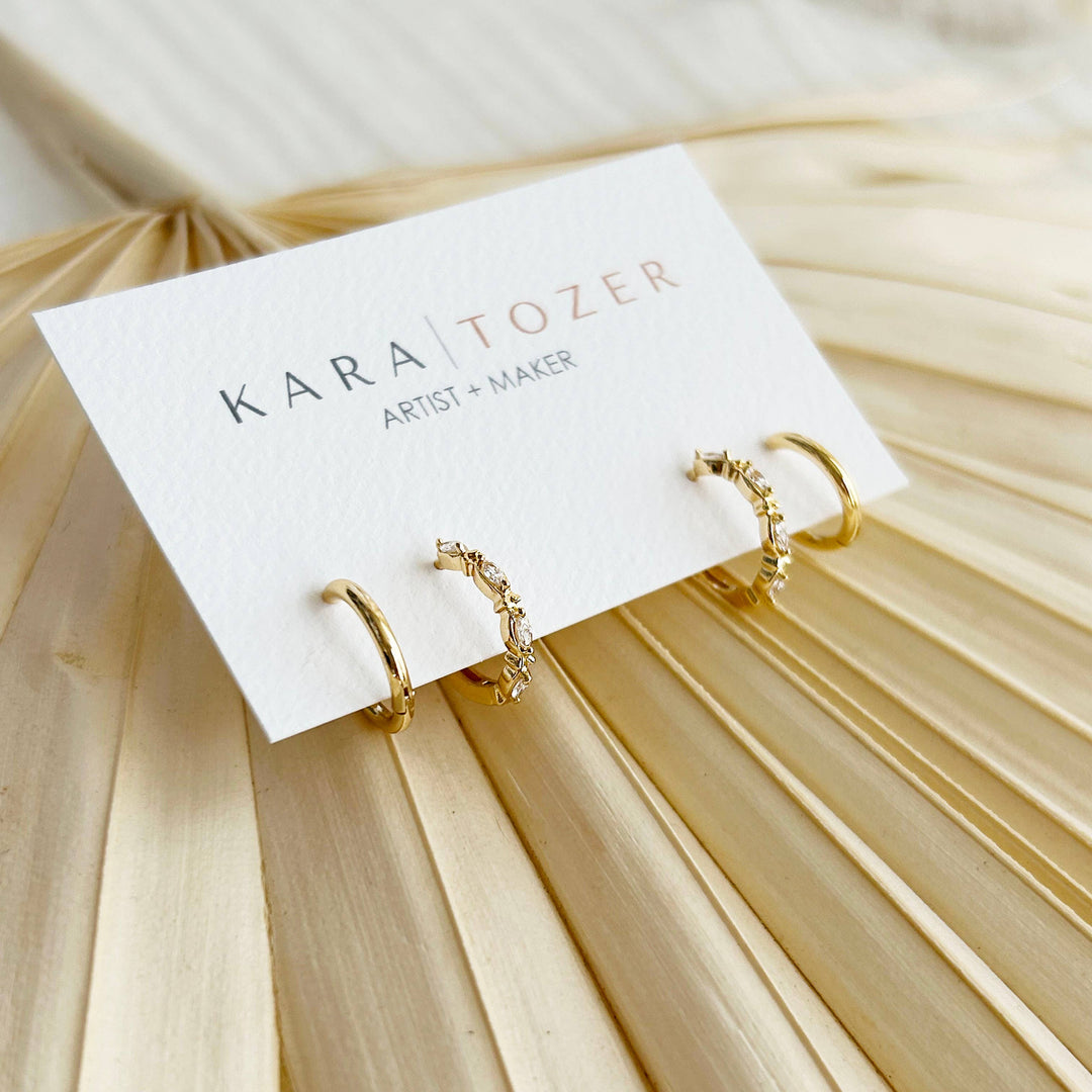 Marquise Hoop Stacking Set 