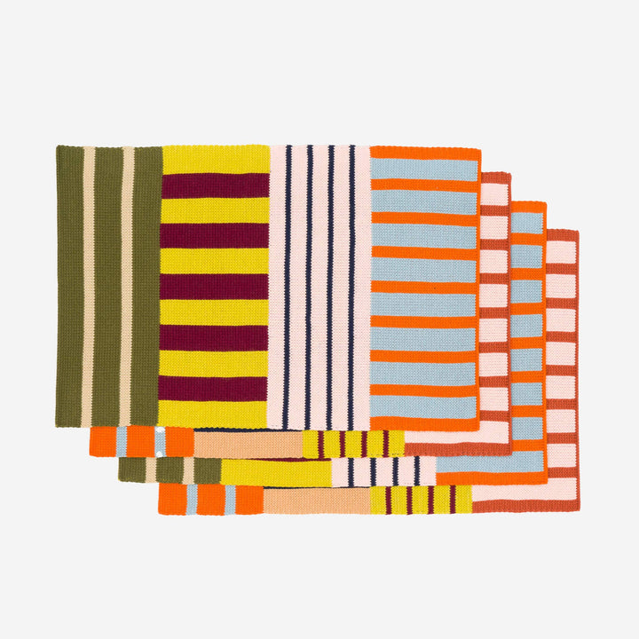 Patchwork Stripe Placemat Set VRP22