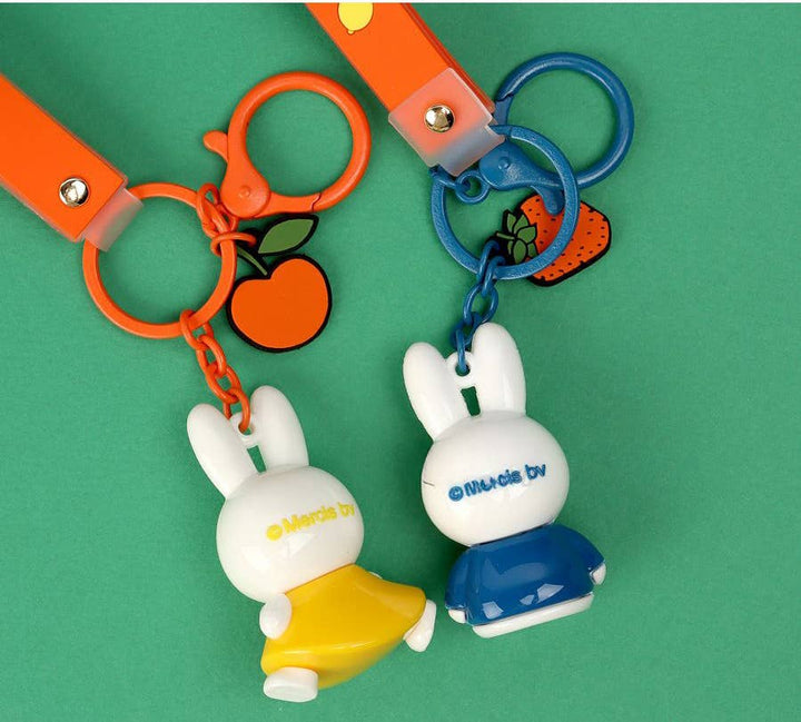 Miffy Figure Keyring &amp; Charm – Pastel &amp; Fruits Random