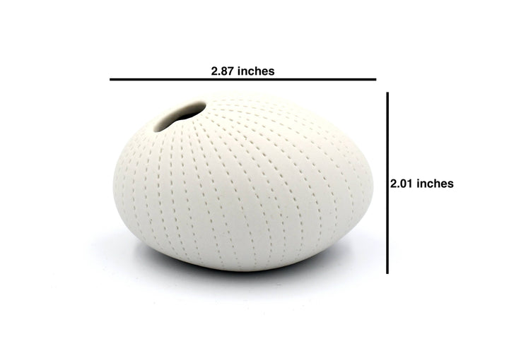 159WH13 PEBBLE MINI S-Handcrafted Porcelain Bud Vase