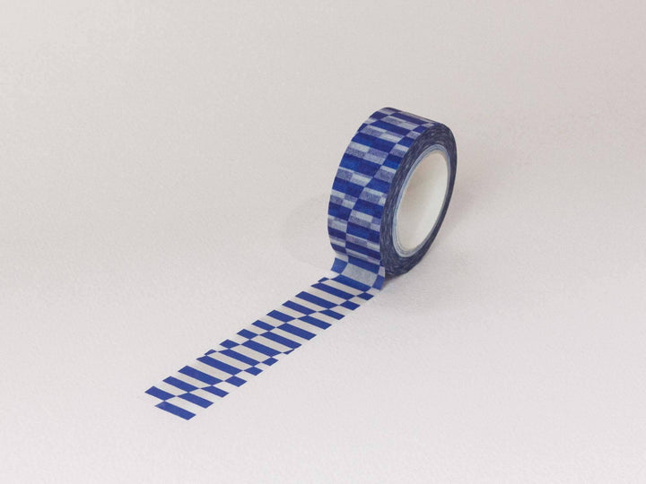 Lean Ennui 15mm • Leaning Checkerboard Washi Tape MD236