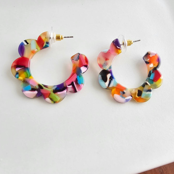Flora Hoops - Fiesta // Summer Spring Flower Jewelry Earring SS529