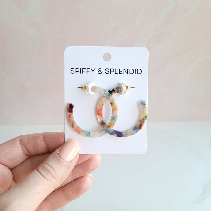 Camy Hoops - Multicolor // Jewelry, Earrings, Gift SS53