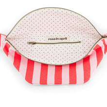 Load image into Gallery viewer, WOMEN BUM BAG STRIPES  TOMATO / CANDY PINK