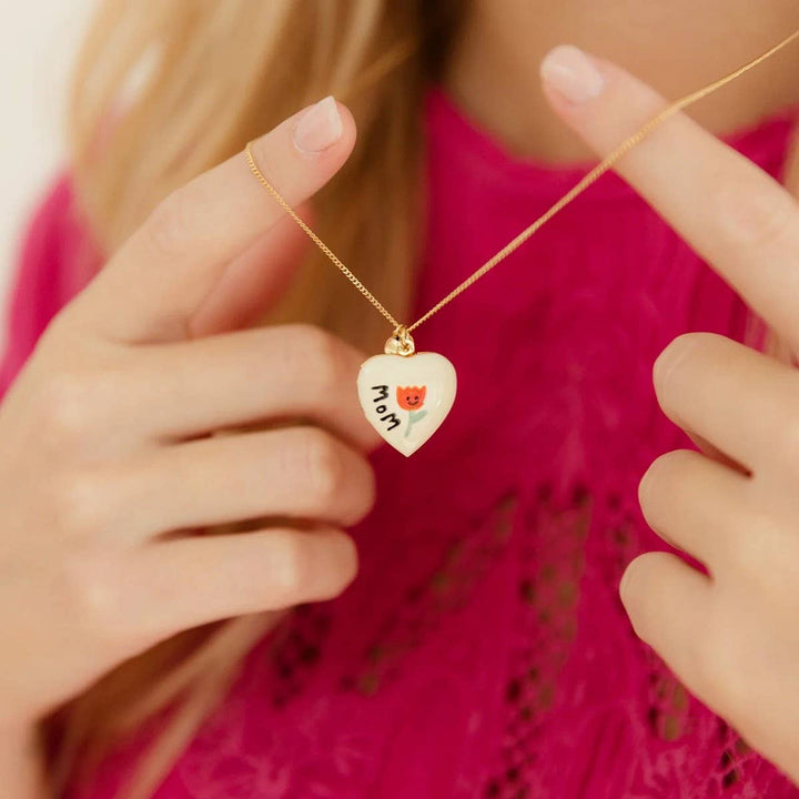 Heart Locket Photo Necklace Gold ACC10